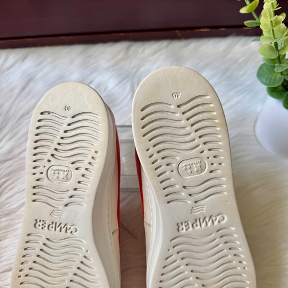 Camper Multicolor Leather Platform Sneakers Cream Orange Lilac US Size 9 - Picture 11 of 13